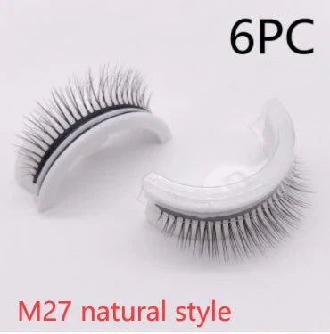 Captivating 3D layered mink-like false eyelashes for bold, voluminous eye makeup looks