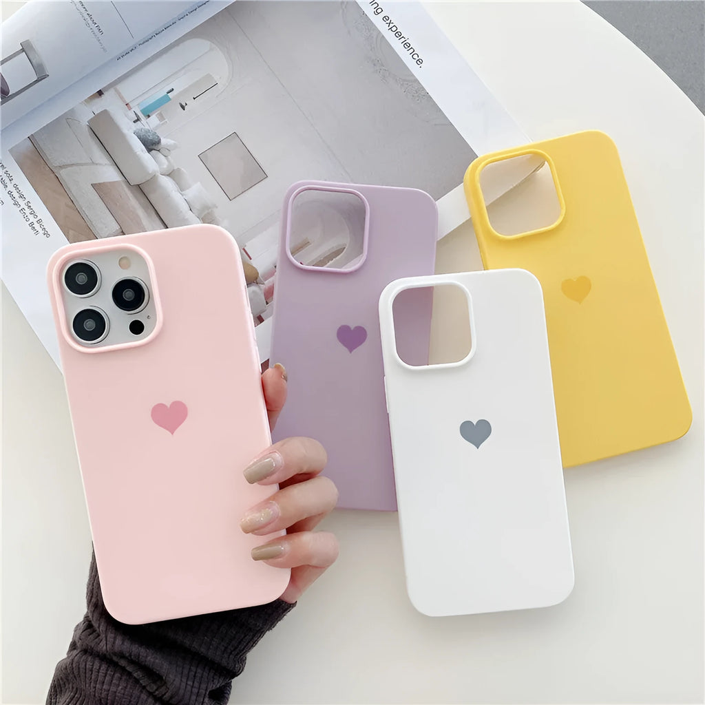 Little Love full inclusive frosted TPU phone case for iPhone in pink colour