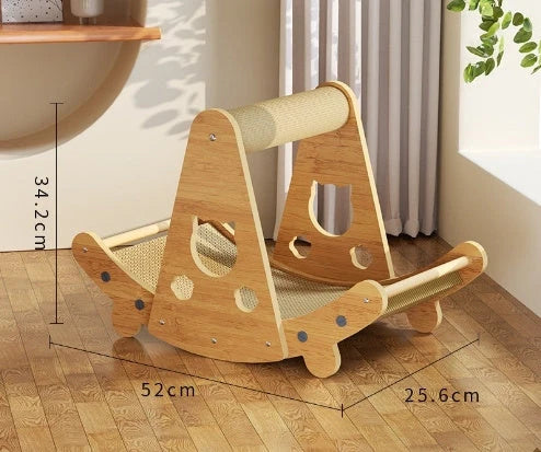 Durable sisal cat scratch board with integrated nest, perfect for protecting furniture and providing comfort for your cat