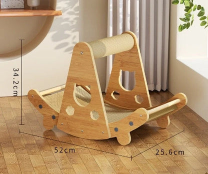 Durable sisal cat scratch board with integrated nest, perfect for protecting furniture and providing comfort for your cat