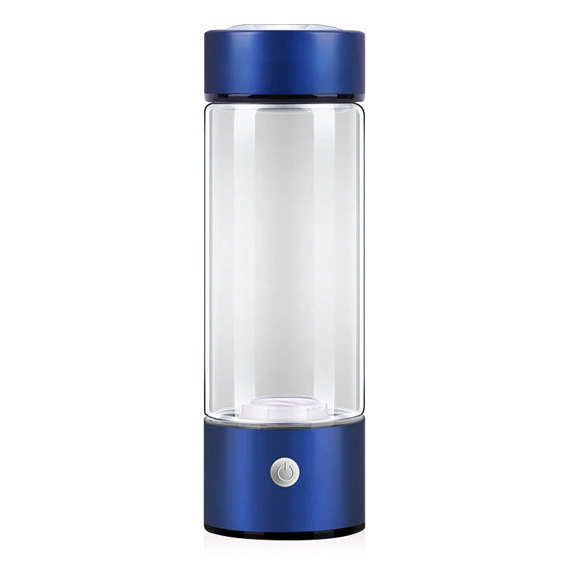 Premium Hydrogen Water Bottle with Rechargeable Generator - Crafted from Borosilicate Glass, Produces Hydrogen-Enriched Water in 3 Minutes, Supports Cellular Health and Nutrient Absorption