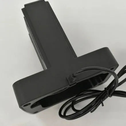 Black dual controller charging cradle with USB interface for left and right game handles