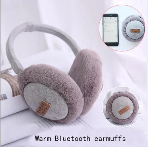 Bluetooth Earmuffs Headphones in various colours with plush lining for winter warmth