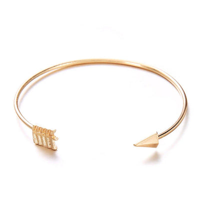 Stylish vintage cuff arrow knotted bracelet made with high-quality alloy materials and an elegant electroplated finish