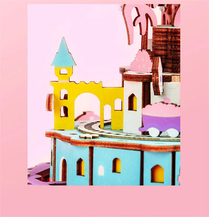 Robotime DIY 3D Puzzle Music Box Toy for children with wooden pieces and music feature