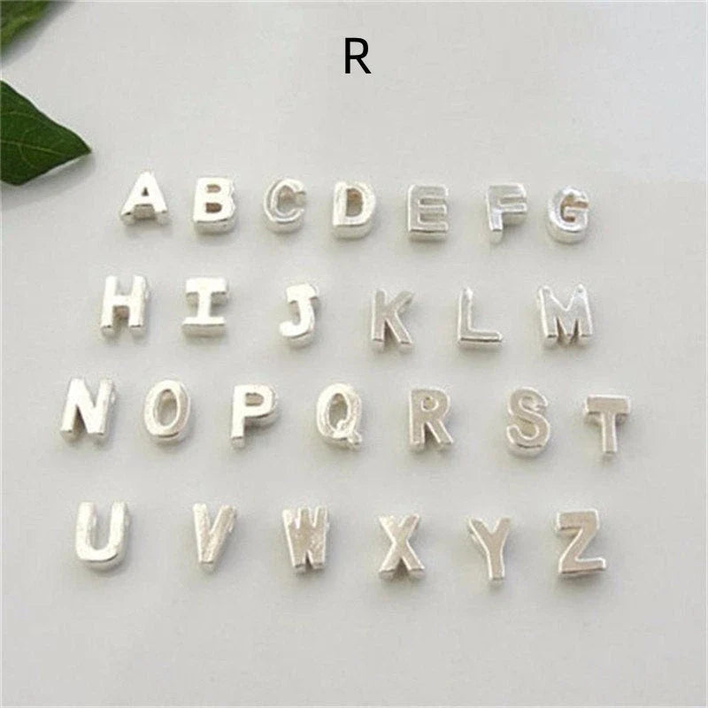 Peach Heart Shaped Letter Necklace in gold and silver finishes with alloy pendant