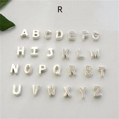 Peach Heart Shaped Letter Necklace in gold and silver finishes with alloy pendant