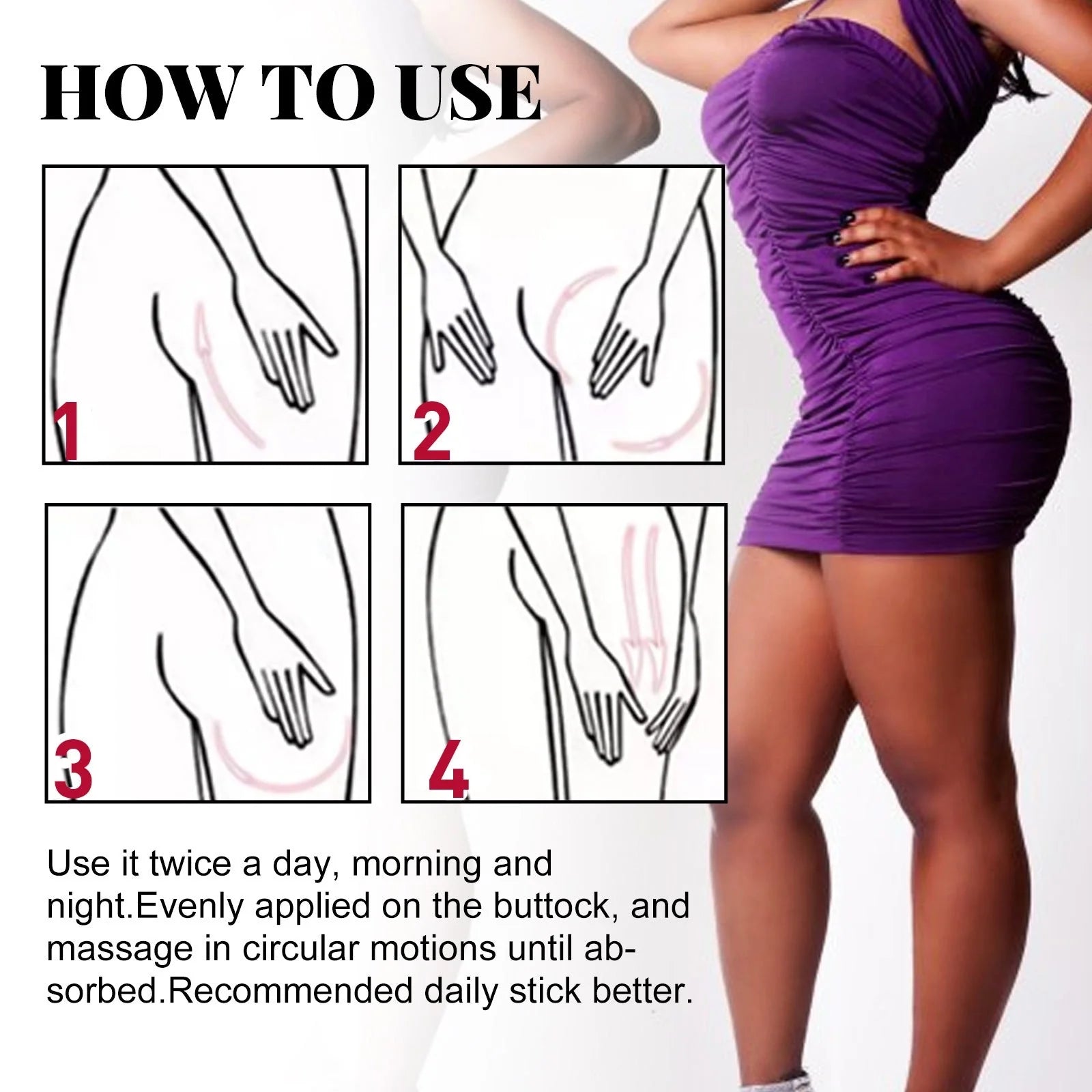 Plump buttock cream for lifting and tightening, 50g net content