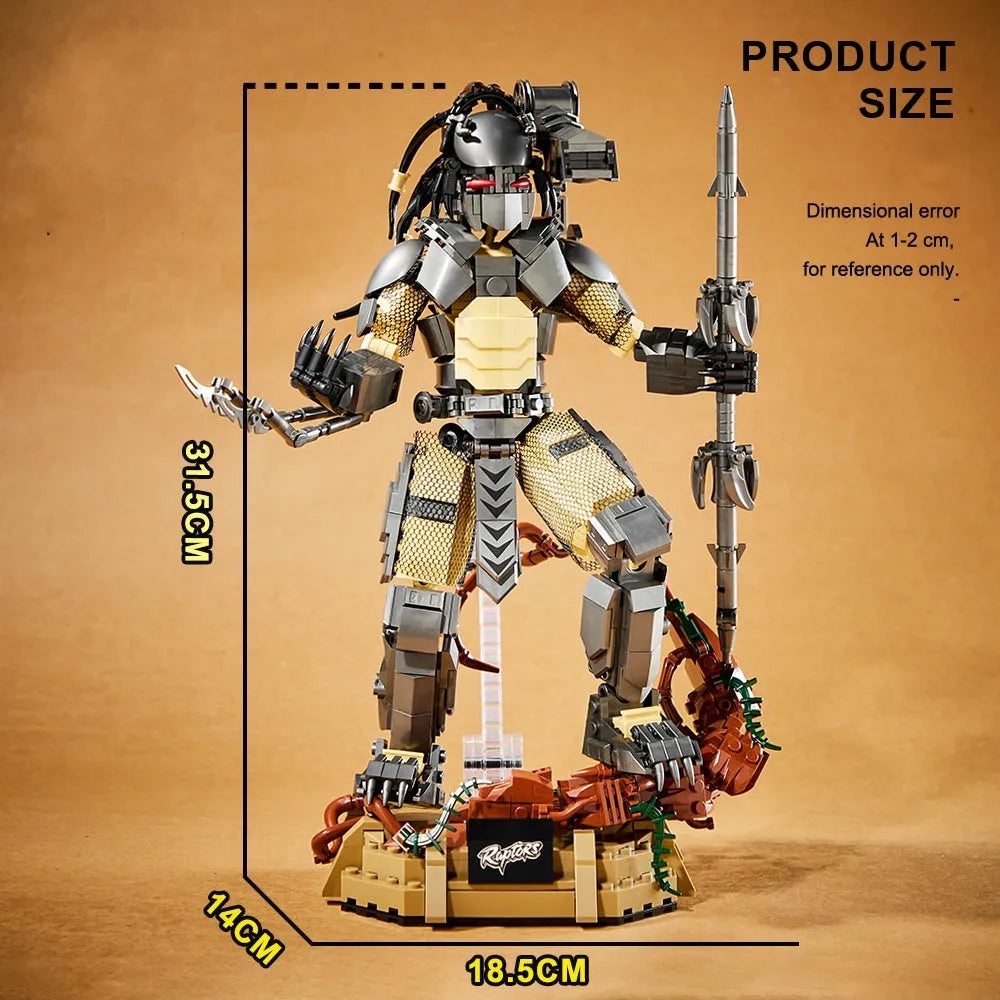 Alien monster iron blood model building blocks toy for teenagers, small plastic particles, one size