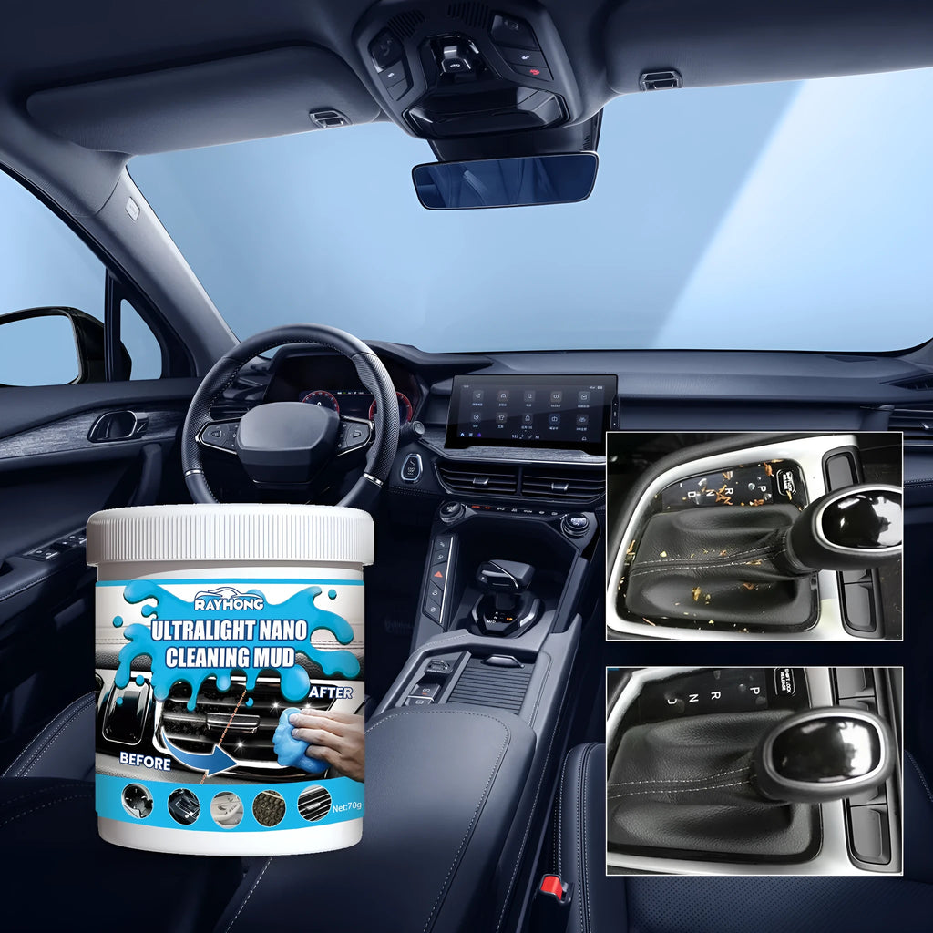 70g car cleaning soft gel adhesive for dashboard and console gap dust removal measuring 6.2x5.7cm