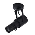 Black surface-mounted LED spotlight for restaurant atmosphere lighting with aluminium construction