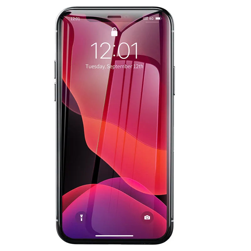 0.3mm full glass tempered film screen protector for iPhone X XS 11 Pro 5.8 inch transparent black edge