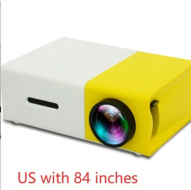 Portable home cinema mini projector with 3D HD LED display, HDMI, USB, and 1080P resolution