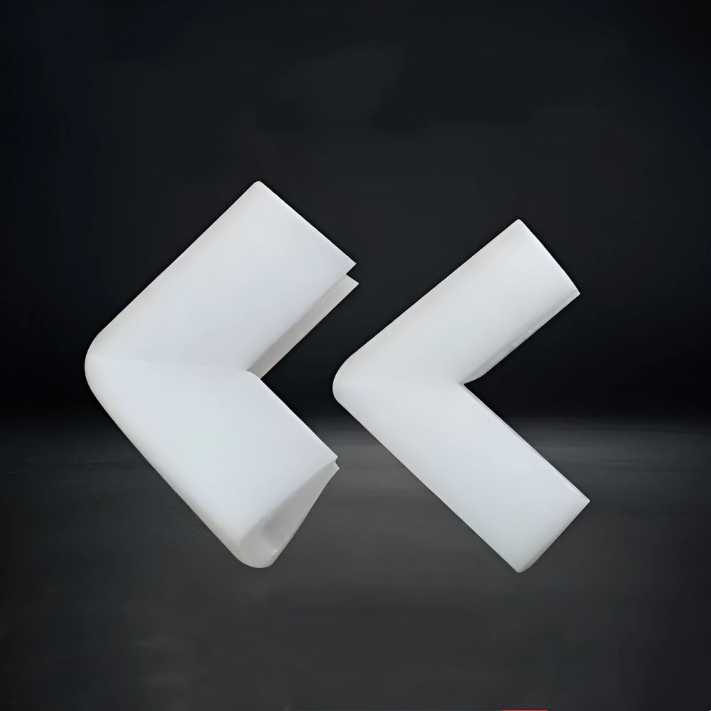 Pack of soft white EPE foam corner protectors showing the U10 style slot.