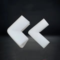Pack of soft white EPE foam corner protectors showing the U10 style slot.