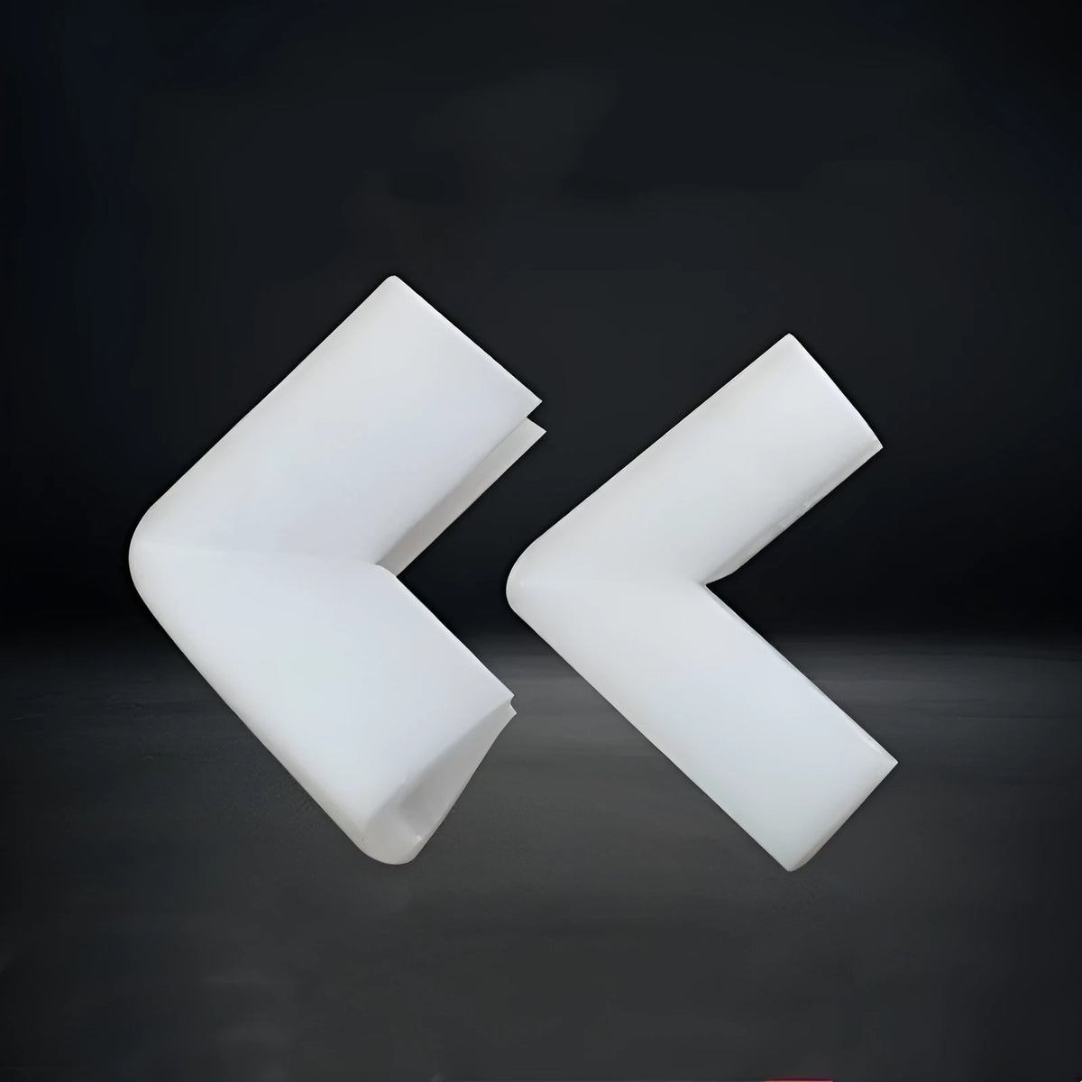 Pack of soft white EPE foam corner protectors showing the U10 style slot.
