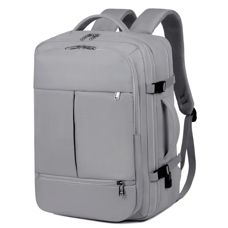 Waterproof Oxford cloth laptop backpack with multiple pockets for 15.6-inch computers