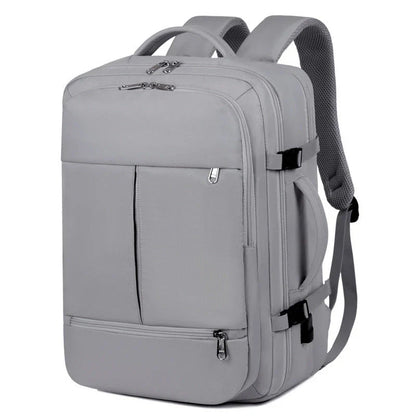 Premium backpack with multiple pockets and zippers, suitable for business professionals and travelers