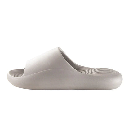 Cozy slip-on house slippers with shearling lining for ultimate in-home comfort and style