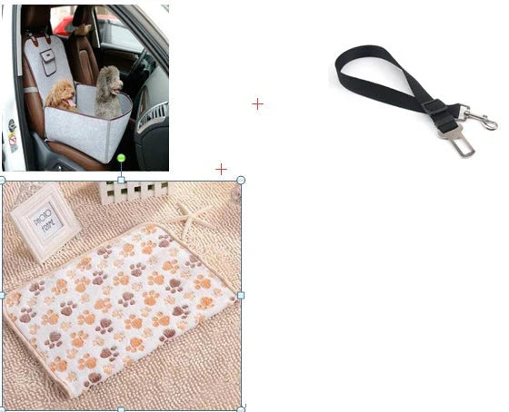 Retro dual-purpose pet car mat front seat cushion in waterproof nylon