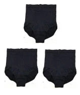 High-waisted ladies triangle seamless waist pants in black and skin tone