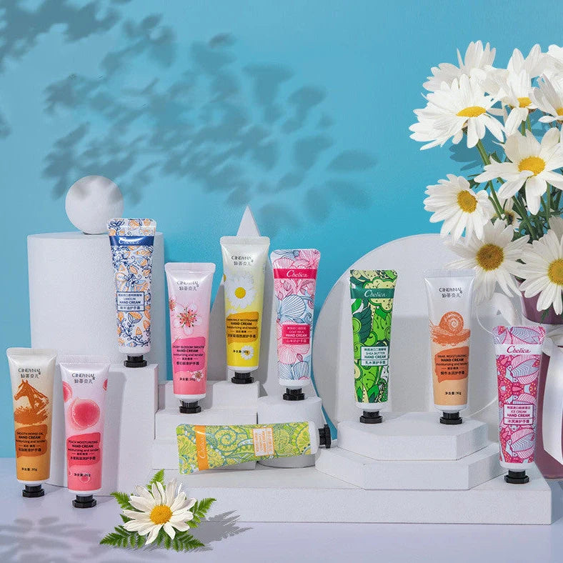 30g chamomile hand cream tube with horse oil and plant fragrance for non-greasy moisturisation