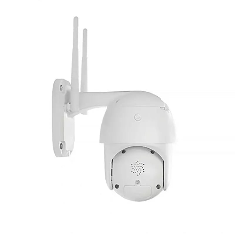HD panoramic dome network camera with 3MP resolution, wide-angle lens, and infrared LEDs for outdoor monitoring