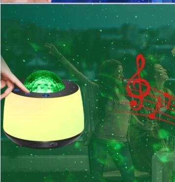 Starry Sky Water Pattern Projection Light with Bluetooth music playback and vibrant LED projections