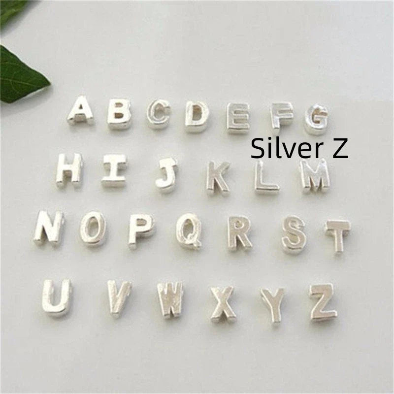 Peach Heart Shaped Letter Necklace in gold and silver finishes with alloy pendant