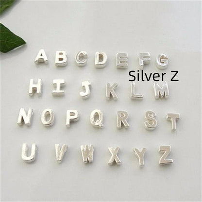 Peach Heart Shaped Letter Necklace in gold and silver finishes with alloy pendant