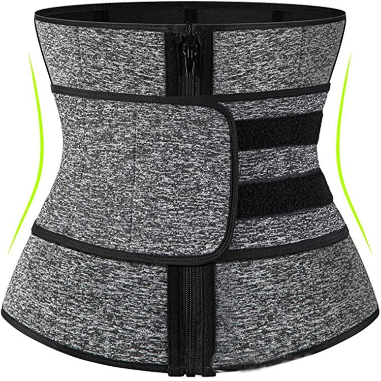 Women's adjustable waist trainer slimming bodysuit with 2-3 belts for workout shaping