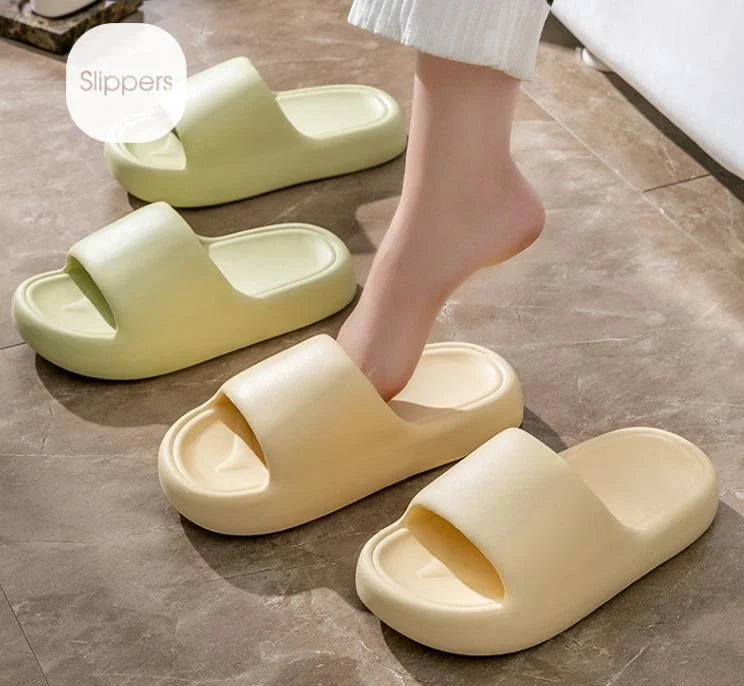 Stylish and comfortable bread-inspired home slippers with non-slip soles in various colors and sizes