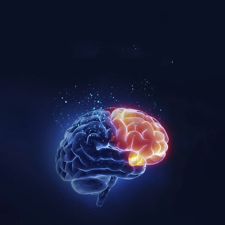 Spring Sleep Aid M002 handheld device for insomnia relief in white, orange, and blue