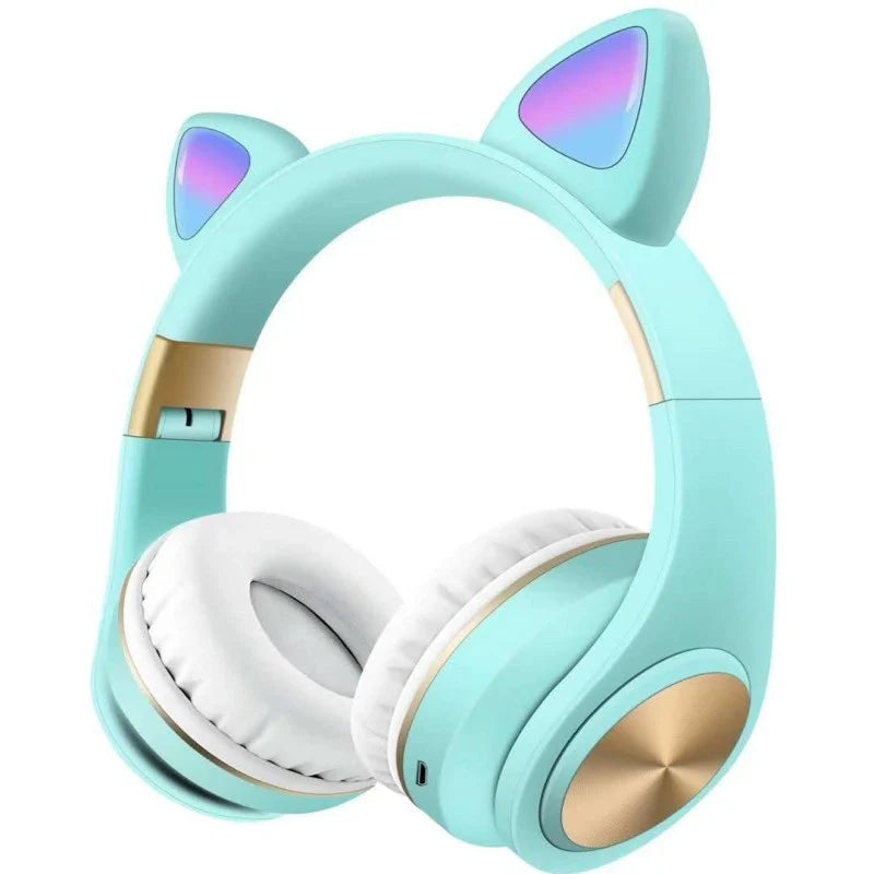 Cat ear Bluetooth headset in various colours with wireless stereo sound