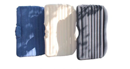 Universal five-seater car inflatable bed with ultra-thickened flocking, includes pump and repairing kits