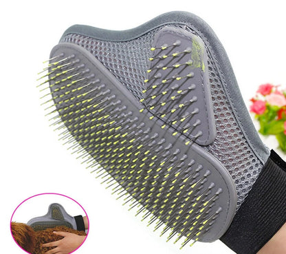 Steel Needle Pet Massage Gloves for effective grooming and circulation stimulation