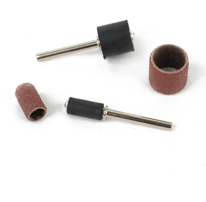 150 piece electric grinder accessories combo set with sandpaper rings and steel copper diamond wool attachments