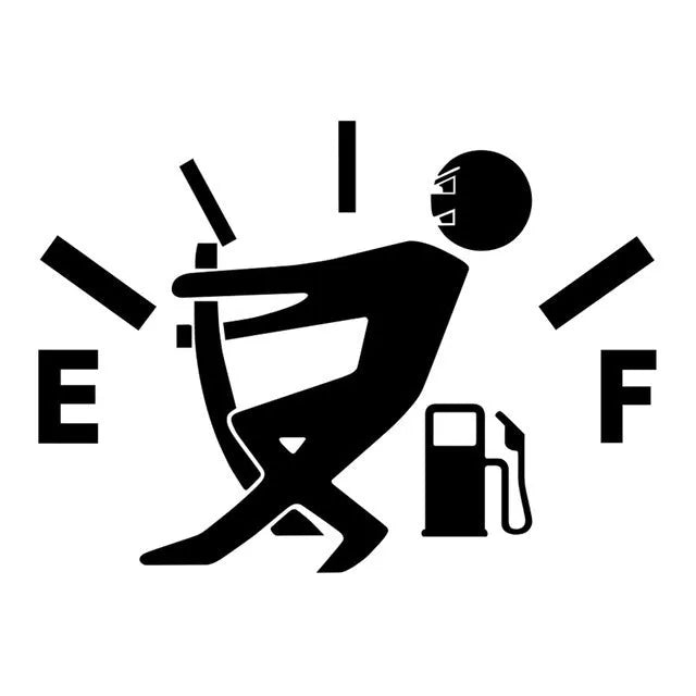 EF tank identification car sticker in waterproof film measuring 12x9cm with strong adhesion for general purpose vehicle use in multiple colour options