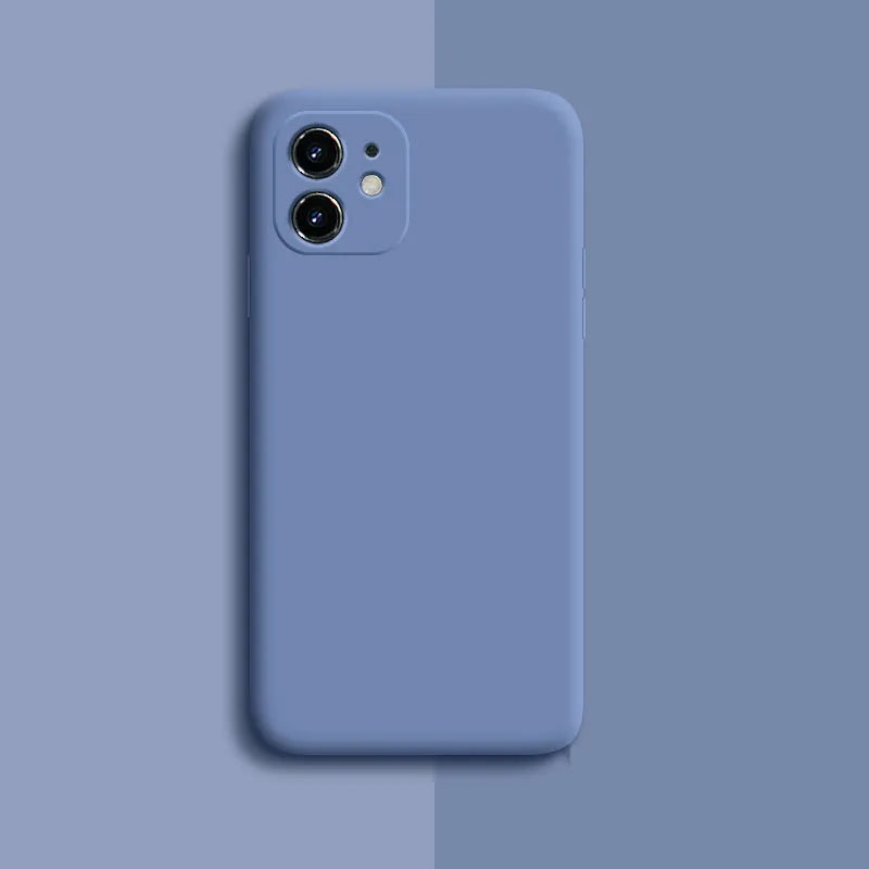 Solid colour silicone phone case for iPhone 11, 11 Pro, and 11 Pro Max models
