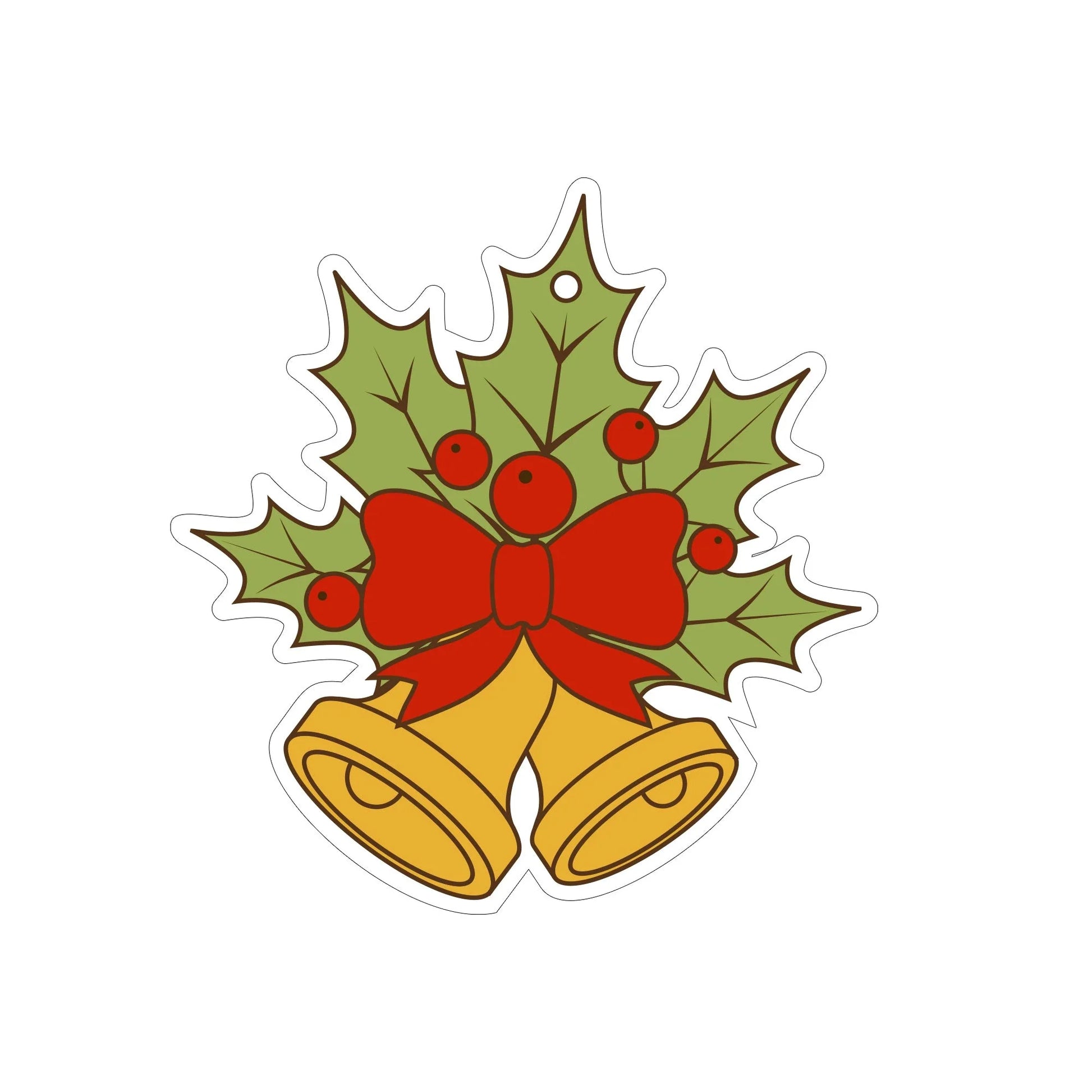 A charming acrylic car-shaped ornament with vibrant colors and a reflective finish, perfect for Christmas decor.