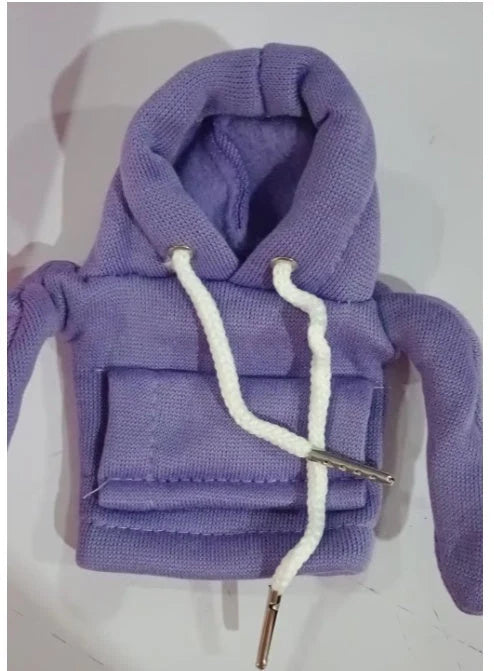 Universal gear knob cover hoodie in pure cotton for car interior personalisation