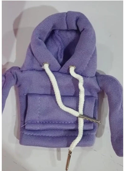 Universal gear knob cover hoodie in pure cotton for car interior personalisation