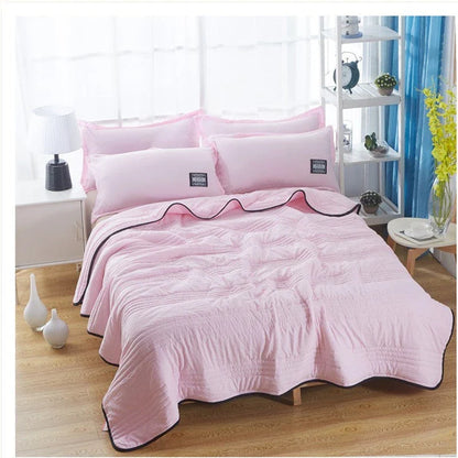 Lightweight polyester cooling blanket in various colours for summer comfort