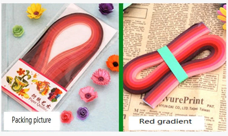 Gradient slip coloured star origami paper set with vibrant hues for DIY crafts