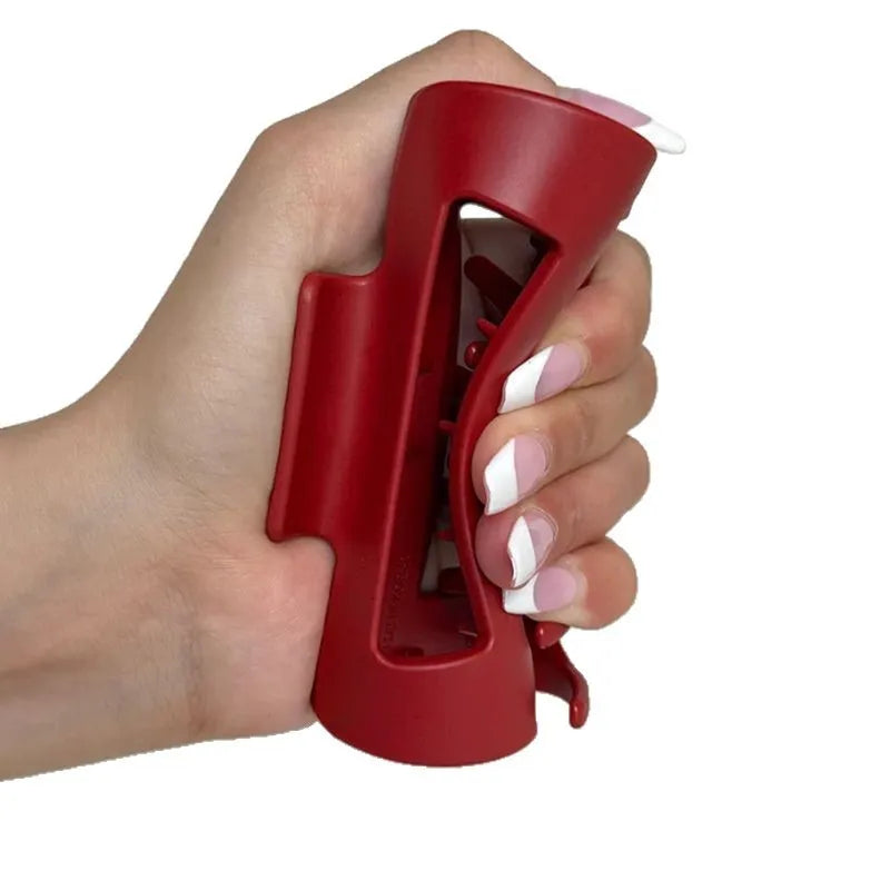 Soft silicone shark clip in 13cm size available in four colours with drop-resistant design