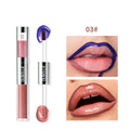 Waterproof lip gloss in four colour options with stripping lip liner effect