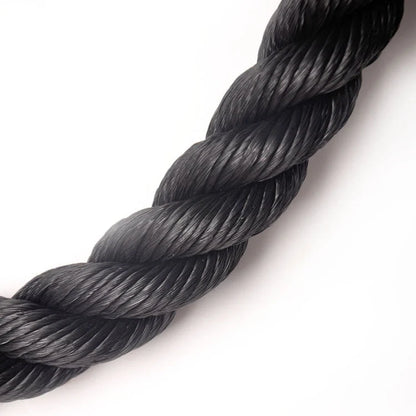 Nylon pull rope fitness equipment with silent pulley and various attachments for a full-body workout