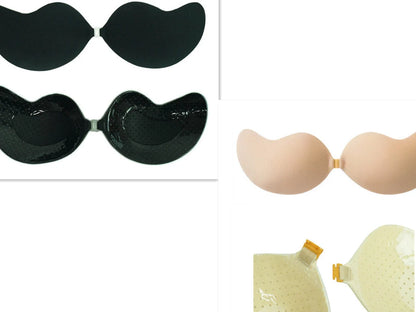 Deep V Invisible Bra with Mango Cup for seamless support under swimwear or dresses