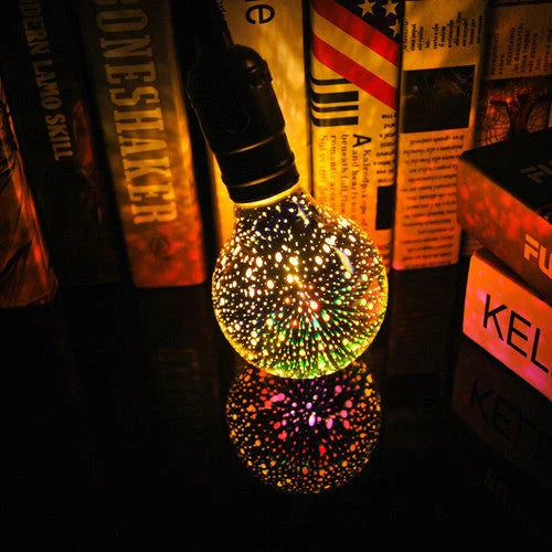 Vibrant 3D Fireworks LED Bulb - Eco-Friendly Home Lighting for Kiwi Celebrations