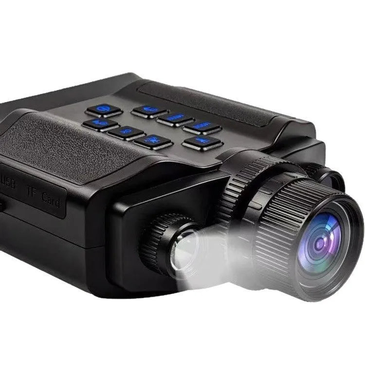 Z9 Standard infrared night vision binocular telescope with 8x magnification and 5K recording, black body